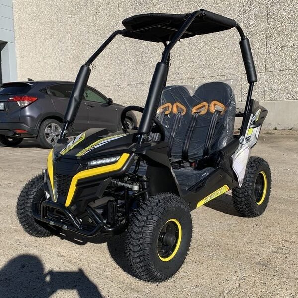 Trailmaster Cheetah i6 Electric Kids Off-Road Go-Kart, 48V 20Ah Battery, 3 Speeds with Reverse, LED Headlight