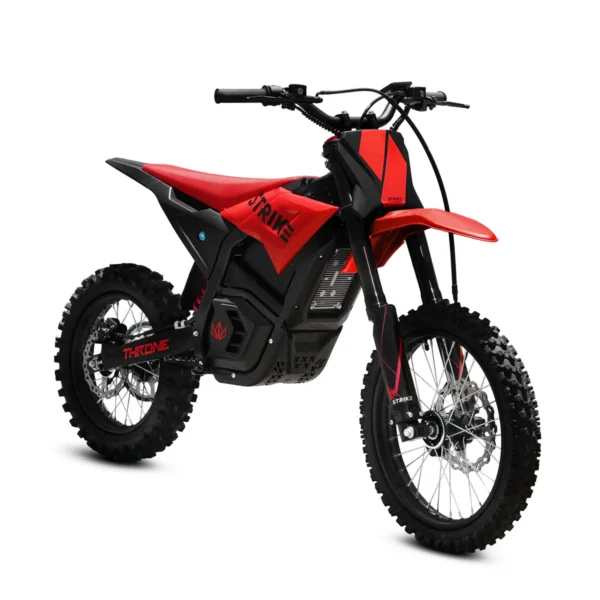Throne Strike Shadow SX | 5000W Electric Dirt Bike | 41-44 MPH | 161powersports - "Red"