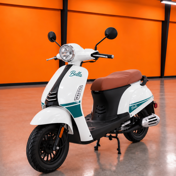 Icebear Bella (PMZ50-5) 50cc Scooter with NGK Spark Plug, Stainless Hardware, 10″ Wheels & USB Port (In Store)
