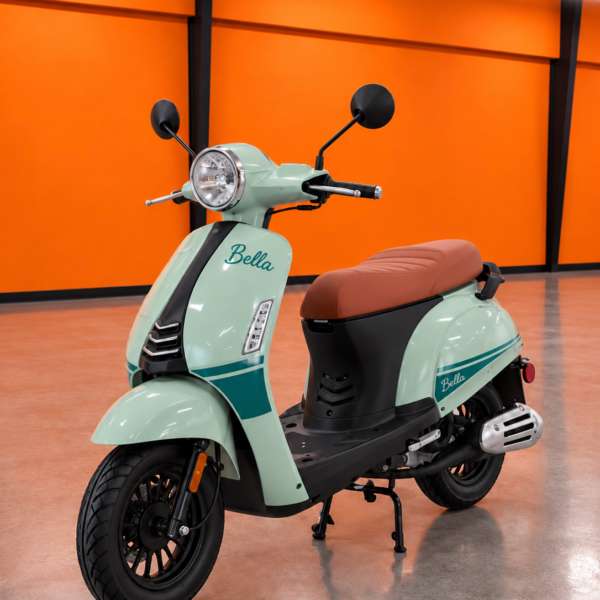 Icebear Bella (PMZ50-5) 50cc Scooter with NGK Spark Plug, Stainless Hardware, 10″ Wheels & USB Port (IN STORE)