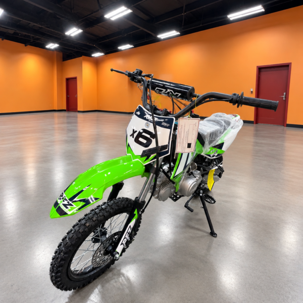 Apollo DB-X6 125cc Dirt Bike, Fully Automatic, 4-Stroke, Air-Cooled, Kick Start (IN STORE)