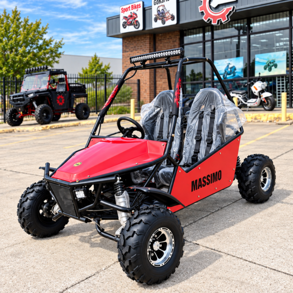 Massimo GKM 200 Go-Kart, 177cc Engine, 4-Stroke, Single Cylinder (IN STORE)